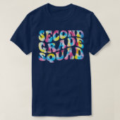 T-shirt 2nd second grade squad teacher Back To School Retr (Design devant)
