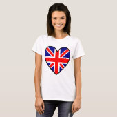 T-shirt 2unionjackheart (Devant entier)