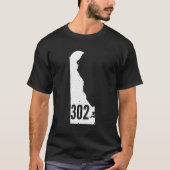 T-shirt 302 Delaware Pride Indicatif régional (Devant)
