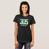 T-shirt 305 Plages Et Soleil De Miami Palm Trees (Devant entier)