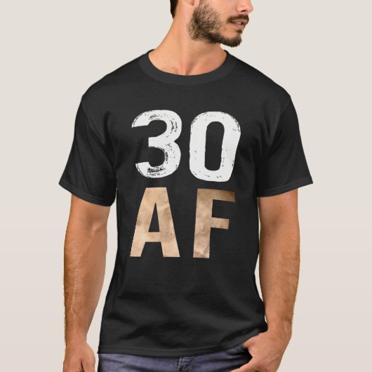 T-shirt 30 AF 30E Anniversaire Rétro Tee (Devant)