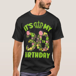 T-shirt 30 Anniversaire Fleur Anniversaire C'est My 30th B