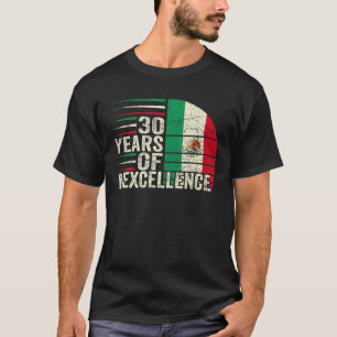 T-shirt 30 Anniversaire Mexicain 30E Anniversaire Pun Vin