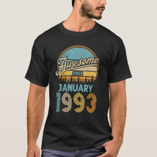 T-shirt 30 ans Awesome depuis Janvier 1993 30e Naissance