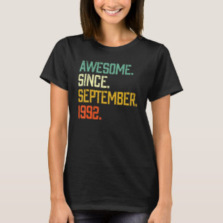 T-shirt 30 Ans Awesome Depuis Septembre 1992 30th Bi