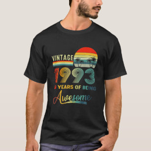 T-shirt 30 Ans Cadeau Vintage 1993 30 Ans D'Être