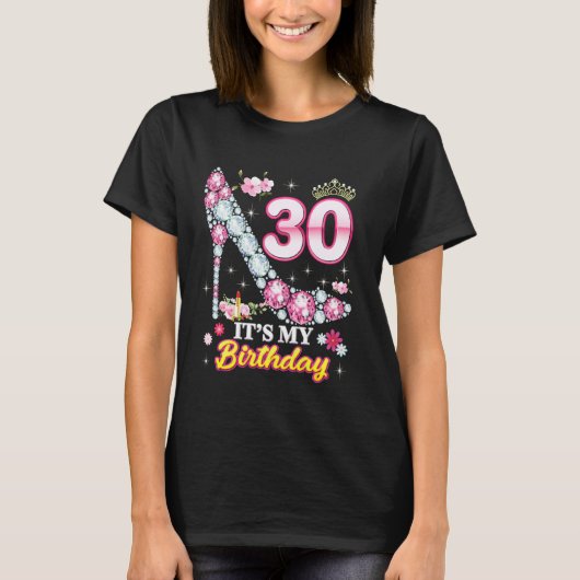 T-shirt 30 ans C'est mon 30e anniversaire Rose Diamond Sh (Devant)