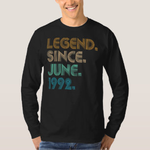 T-shirt 30 ans de légende depuis juin 1992 30ème Anniversa