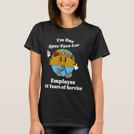 T-shirt 30 ans de service Taco 30e emploi Annive (Devant)