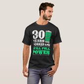 T-shirt 30 Ans De Travail 30 Ans De Service (Devant entier)