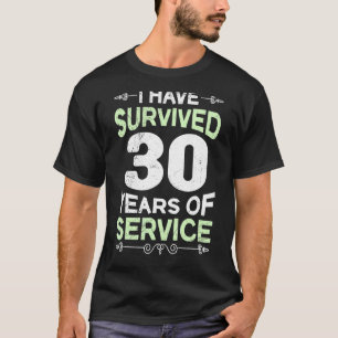 T-shirt 30 Ans De Travail 30 Ans De Service