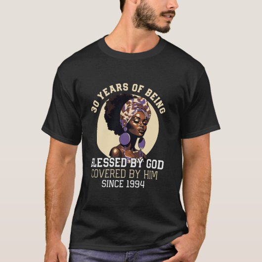 T-shirt 30 ans d'être béni par Dieu depuis 1994 30e B (Devant)