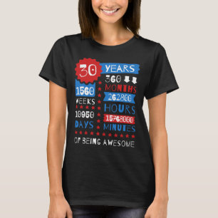 T-shirt 30 ans d'être impressionnant - 30ème pièce en t