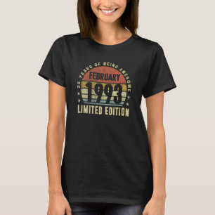 T-shirt 30 ans Février 1993 30e anniversaire