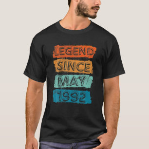 T-shirt 30 Ans. Légende Depuis Mai 1992 30E Anniversaire