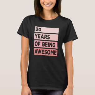 T-shirt 30 ans mignons d'être merveilleux 30e anniversaire