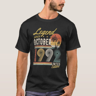T-shirt 30 ans Old Legend Since October 1992 30th Birth