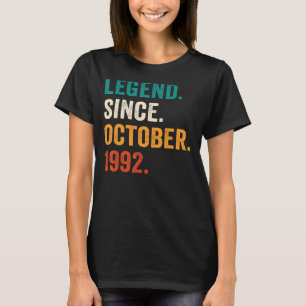T-shirt 30 ans Old Legend Since October 1992 30th Birth