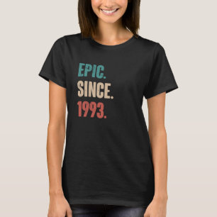 T-shirt 30 ans Vintage 1993 Anniversaire 30e Décorati