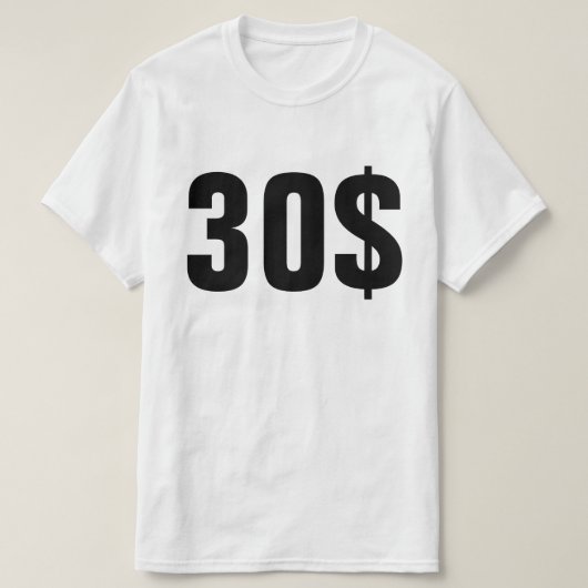T-SHIRT 30$ AUX ECHETS (Design devant)
