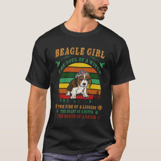 T-shirt 30 Beagle Girl - l'Âme - Le Feu - Le Cœur -