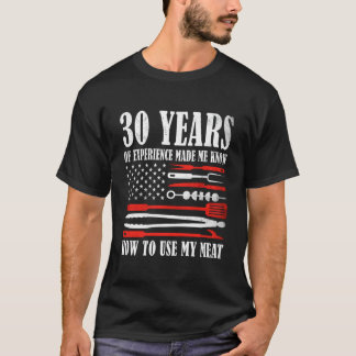 T-shirt 30 Drapeau américain Barbecue Gril