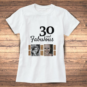 T-shirt 30 et Fabulous Gold Parties scintillant 2 Photo 30