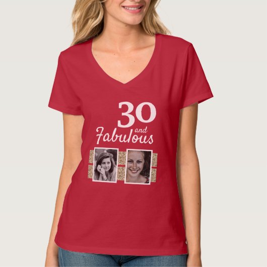 T-shirt 30 et Fabulous Gold Parties scintillant 2 Photo 30 (Devant)