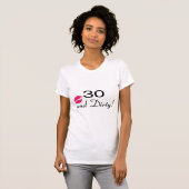 T-shirt 30 et lèvres sales (Devant entier)