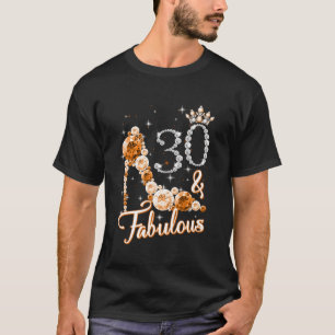 T-shirt 30 Fabuleuses 30 Chaussures de Couronne Diamond