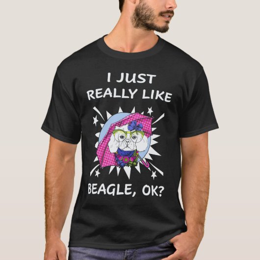T-shirt 30 J'aime vraiment Beagle (Devant)