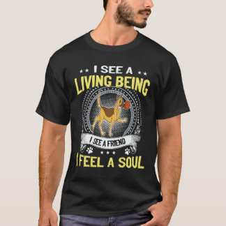 T-shirt 30 Je vois un être vivant Je vois un ami Je sens u