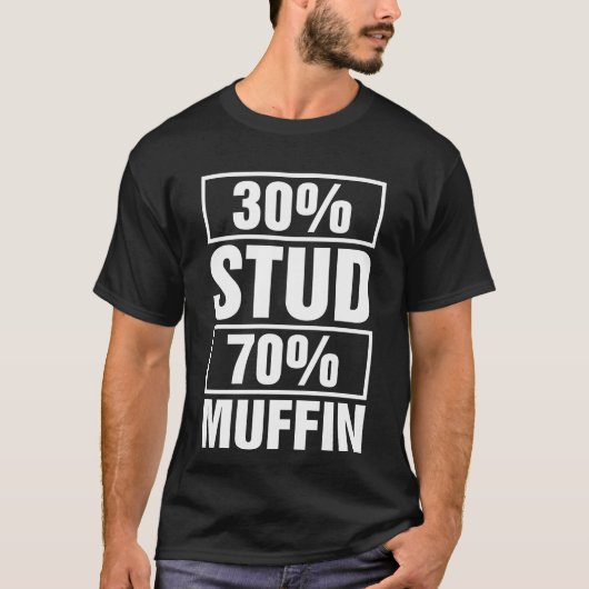 T-shirt 30% Stud 70% Muffin (Devant)