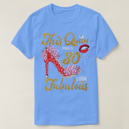 T-shirt 30 Year Old 30 & Fabulous Since 1992 30th Birthday (Design devant)