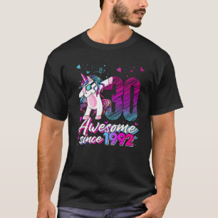 T-shirt 30 Years Old Unicorn Dabbing 30Th Birthday Unicorn