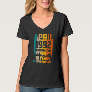 T-shirt 30e anniversaire 30 ans stupéfiant depuis avril 19