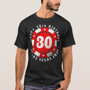 T-shirt 30e anniversaire à Las Vegas 2020 Poker Chip Premi