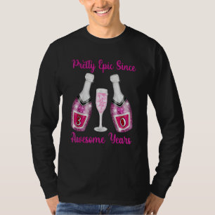 T-shirt 30e anniversaire Bouteilles de Champagne Rose Epic
