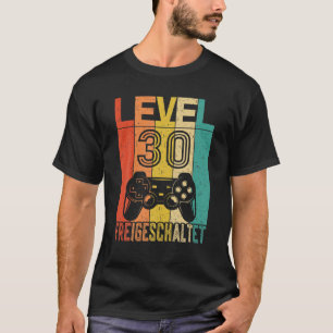T-shirt 30E Anniversaire Cadeau Niveau 30 Déverrouillé 1
