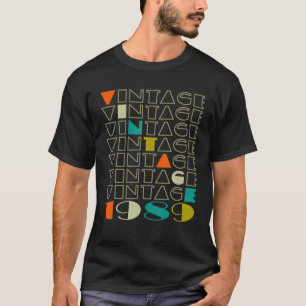 T-shirt 30E Anniversaire Cadeau Vintage 1989 Classique Hom