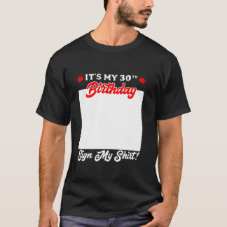 T-shirt 30e Anniversaire C'est mon 30e anniversaire Signet