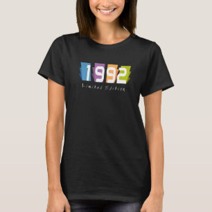 T-shirt 30e anniversaire Dames Mens 30 ans 1992 60