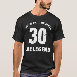 T-shirt 30e anniversaire de l'homme mythe Légende