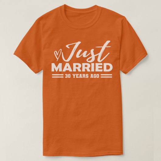 T-shirt 30e anniversaire du Mariage 30e anniversaire (Design devant)