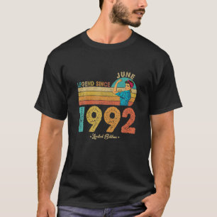 T-shirt 30E Anniversaire Juin 1992 Légende Depuis 1992 30