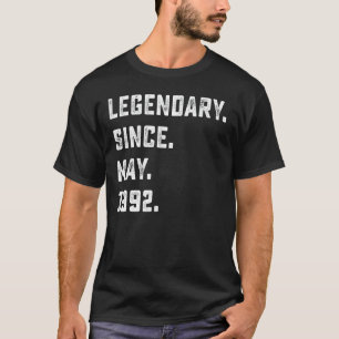 T-shirt 30e anniversaire Légendaire depuis mai 1992 30 ans