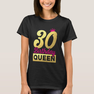 T-shirt 30e anniversaire Né 1990 Sweet Birthday Queen Crow
