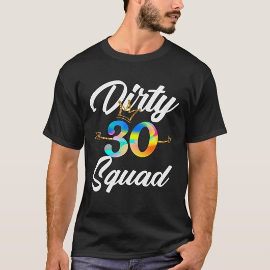 T-shirt 30E Escadron D'Anniversaire Dirty Avec Flèche (Devant)