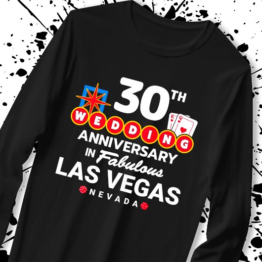 T-shirt 30e Wedding Anniversary Couples Las Vegas