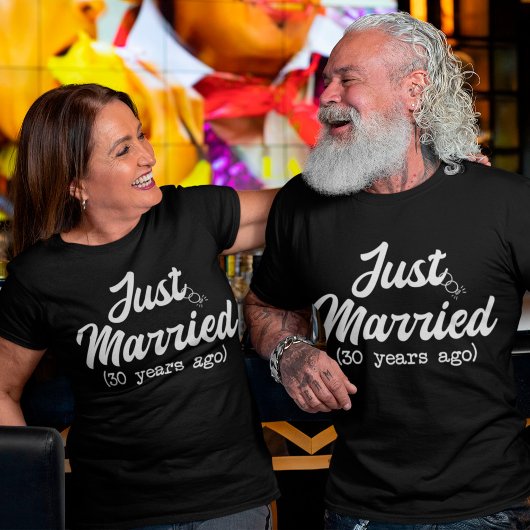T-shirt 30e Wedding Anniversary Just Married 30 ans